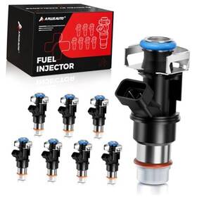 Apa00675 A Plus Auto Fuel Injectors Set Of 8 Upgraded 4 Holes Compatible With Chevy Silverado