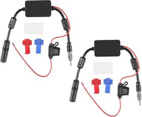 Aceirmc 726084502611 Universal Car Stereo Fm Radio Antenna Signal Booster Amplifier Amp 12v Power Sup