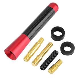 Acouto 724942447463 Car Antenna 3 Inch Carbon Fiber Universal Modification Screw Radio Antenn