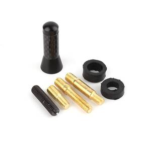 Acouto 738587586470 Car Short Decoration Antenna 3.5cm Universal Carbon Fiber Screw Aluminum
