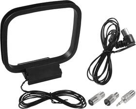 Aediko 701715481046 Fm Radio Antenna 75 Ohm Coax And Am Loop With 3 Co