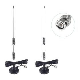 B097rcs27t Aediko 2pcs Police Scanner Antenna Hf Vhf Uhf 20-1300mhz Bnc Male 7dbi