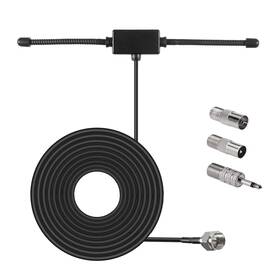 B09j29knt9 Aediko Fm Radio Antenna Adhesive Mounting Dipole For Stereo