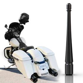 Aftid Af64aq 4 Inch Aluminum Short Antenna Compatible With 1998-2025 Electra Glide/road