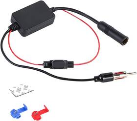 Aicel 445026224291 Car Antenna Booster Fm Radio Amplifier Universal 12v Rad