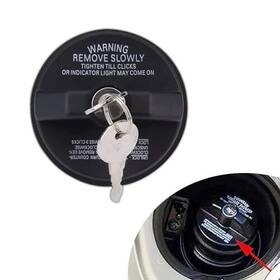 Ajxn Ajryxg919- 1 Pc Car Gas Cap With Lock Waterproof Abs Plastic Durable Anti-theft