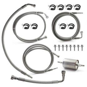 Iodgjvosz1009 Astrosync Flexible Stainless Steel Braided Fuel Line Kit Fit For Chevrolet Chevy Tahoe