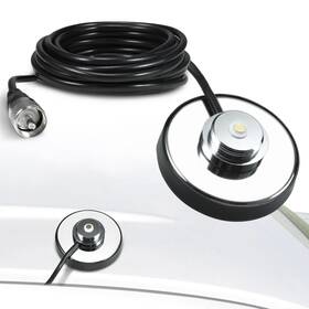 Pl-259 Basiker 786188430265 Cb Antenna Nmo Magnetic Base Mount So239 Plug With 5m16.4ft Rg58