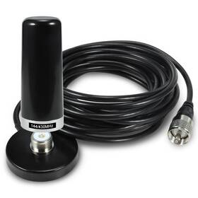 Basiker 786188430272 3 Inch Vehicle Mobile Ham Radio Antenna Dual Band Vhf Uhf 136-174mhz
