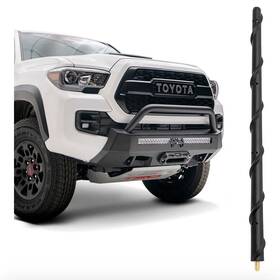 Basiker-13in-ant Basiker 13 Inch Flexible Rubber Antenna Replacement For Toyota Tacoma And Tundra