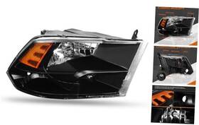 Caap-0048-oem-hl-r Caap Dirven Right Factory Style Headlight Compatible With 2009 Passenger Side Black-amber