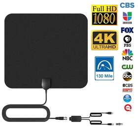 Camkey An-1002 Tv Antenna - 2023 Version Up To 130 Miles Range Digital For Hdtv Vhf Uhf