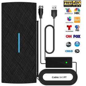 Camkey An-3007 Tv Antenna 2023 Hdtv Support 4k 1080p 90-150miles Range Digital