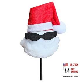 Coolballs 704715775207 Santa With Sunglasses Car Antenna Topper Decor Auto Accessory - Fits Thin Style