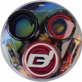Deejay Led 816794022230 Auto Amplifier Installation Kit With #0-awg Cca Main Power Cables For