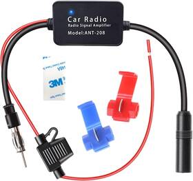 Dickno Dickno-708ca 12v Car Antenna Booster For Am Fm Radio Universal Vehicle Audio Receiver