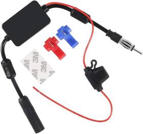 Dorhea 701715439924 Universal Car Stereo Radio Fm Antenna 12v Power Supply Din Plug Connector For