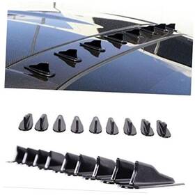 Dream-wonderland 601715819484 10 Pcs Mini Shark Fin Diffuser Vortex Generator Universal Car Truck Suv Roof