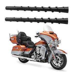Early Bus Zzl4081 2 Pack Spiral Antenna For Harley Davidson Motorcycles 1989-2025 Touring 7 Inch