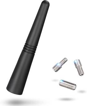 Eightwood Ewan2128 Universal Short Car Antenna 3.6 Inch Roof Mount Vehicle Am Fm Radio A