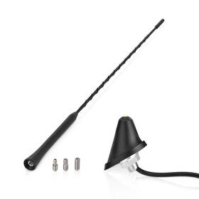 Eightwood Ewua0213 Universal Vehicle Antenna 16in Am Fm Roof Mount Car Radio Mast With