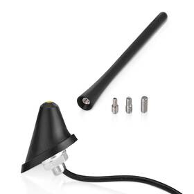 Eightwood Ewua0214 Universal Car Radio Rubber Antenna 7in Fm Am Roof Mount Vehicle Antennae Rep