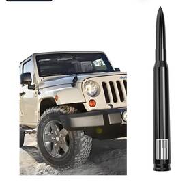 4g1b1 Engirette American Flag Car Truck Bullet Antenna 7in Anti-theft Design For Jeep Wrangler