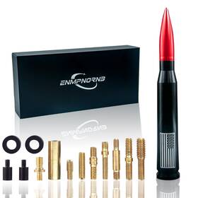 Enmpnornb 706556845958 5.5inch Black-red Bullet Antenna For Various Car Models Dodge Chevrolet Rap
