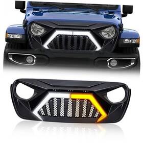Eomd 665878024451 Front Goliath Grille With Drl Turn Signal Lights Compatible 2018-2025
