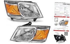Ad-dcr0008885 Fb Headlight Assembly Compatible With 2008 2009 2010 Dodge Caravan For 08 09 10