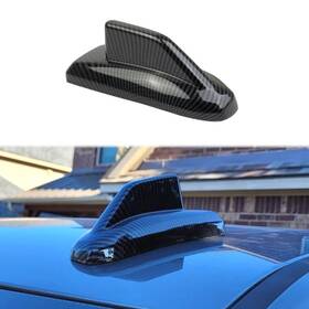22jb-cs19-005 Fewshaw Carbon Fiber Shark Fin Shape Roof Antenna Cover Decor Trim For 2019-2022 Chev