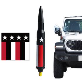 Ft-005-017 Futaihe Bullet Antenna Jeep Wrangler Jk Jl Gladiator 2007-23 Blue Flag