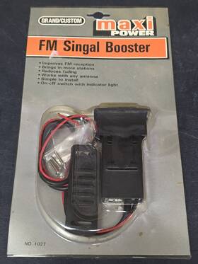 Grand Custom 1027 Maxi Power Fm Signal Antenna Booster New Old Stock