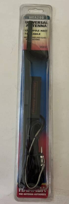 Harada Wea200 New Wea-200 Universal Amplified Am-fm Vehicle Antenna Glass Mount