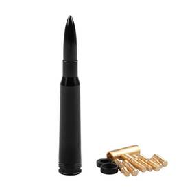 Hgc 746362575274 50 Caliber Bullet Style Short Replacement Antenna In Anodized Black Color For