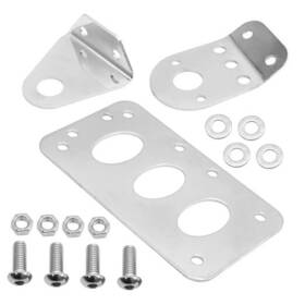 Ryh717 Hoypeyfiy Motorcycle Side Mount License Plate Bracket Replacement For Harley Chrome