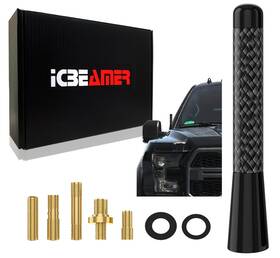 Icbeamer 843555110066 Upgraded 2024 3 Inch 76mm Carbon Fiber And Matte Black Aluminum Short Ca