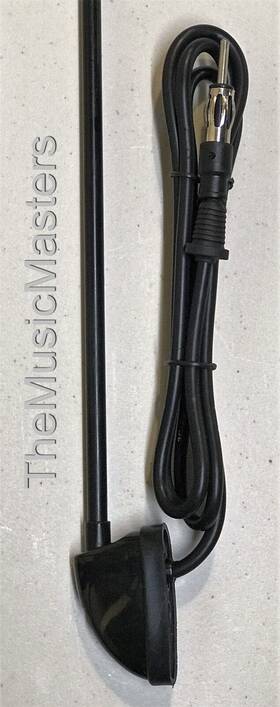 Na-1500b Installation Solutions 3 Section 48 Inch Black Pillar Side Mount Universal Car Radio Antenna No Upper Clip