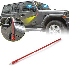 Jecar 431238961566 13 Inch Reflex Short Antenna Replacement For Jk Jl Jt Accessories Metal Abs A