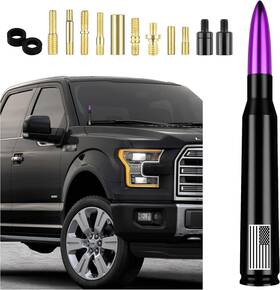 Junecarp 445031078001 American Flag Car Bullet Antenna Truck Exterior Decoration Accessories New Upgra
