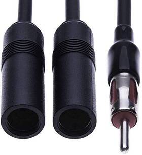 Keple 060662827075 Universal Car Radio Din Aerial Y Splitter By Diversity Male To Female Anten