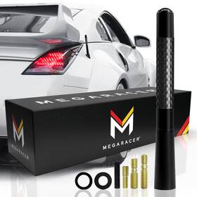 Mega Racer 083398880164 Universal Car Antenna Replacement Truck 5 Inch Carbon Fiber Ant