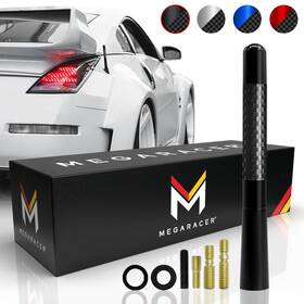 Mega Racer 083398880171 Universal Car Antenna Replacement Truck 5 Inch Carbon Fiber Ant