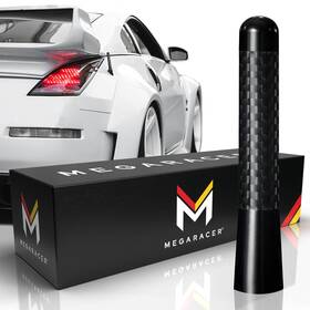 Mega Racer 083398880249 Universal Car Antenna Replacement Truck 3 Inch Carbon Fiber Ant