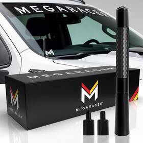 Mega Racer 445009933967 Carbon Fiber Truck Antenna Chevy Silverado 1500 And Gmc Sierra Year 1999-2024