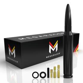 Mega Racer 810027410887 Black 50 Cal Bullet Antenna 5.5 Inch For Truck Accesso