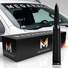 Mega Racer 810027410894 Universal 50 Cal Bullet Antenna For Truck Antena Para Carro Ford