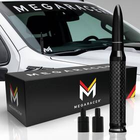 Mega Racer 810027414458 Carbon Fiber 50 Cal Bullet Antenna Silverado 1500 Gmc Sierra 1999-2024 Year