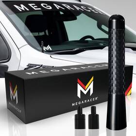 Mega Racer 810027415400 Carbon Fiber Truck Antenna Chevy Silverado 1500 And Gmc Sierra Year 1999-2024