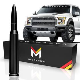 Mega Racer 810027415554 50 Cal Bullet Antenna For Truck Toyota Tundra 2000-2019 Tacoma 1995-2015 Fj
